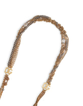Long multi-strand link necklace with DG logo - | Dolce & Gabbana