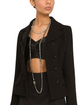 Multi-logo necklace with pearls - | Dolce & Gabbana