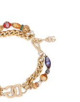 Link necklace with DG logo and murrine - | Dolce & Gabbana