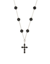 Necklace with rhinestones and “DNA” cross - | Dolce & Gabbana