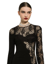 Choker with rhinestones and DG logo - | Dolce & Gabbana