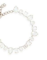 Choker with rhinestones and DG logo - | Dolce & Gabbana