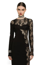 Rigid choker with rhinestones and DG logo - | Dolce & Gabbana