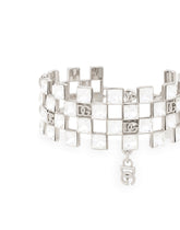 Rigid choker with rhinestones and DG logo - | Dolce & Gabbana