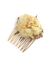 Comb with crystal-rhinestoned silk flower - | Dolce & Gabbana