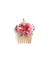 Comb with crystal-rhinestoned silk flower - | Dolce & Gabbana