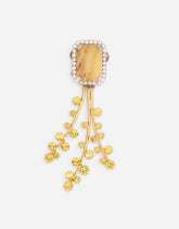 Metal brooch with rhinestones - | Dolce & Gabbana