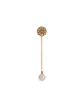 Lapel pin with pearls and DG logo - | Dolce & Gabbana