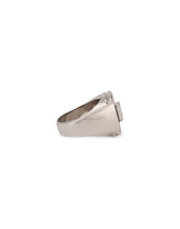 Ring with enameled accent and DG logo - | Dolce & Gabbana