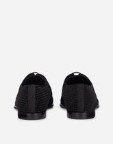Velvet Derby shoes with all-over logo -  | Dolce &amp; Gabbana