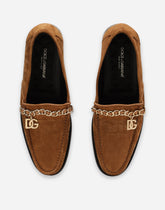 Calfskin suede Visconti loafers -  | Dolce &amp; Gabbana