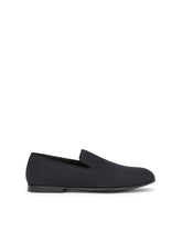 Dolce & Gabbana Slipper In Dark Blue Chevron Jacquard -  | Dolce & Gabbana