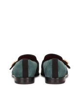 Suede loafers with baroque DG logo -  | Dolce & Gabbana