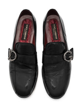Calfskin loafers with DG logo -  | Dolce & Gabbana
