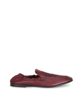 Calfskin loafers with DG coat of arms embroidery -  | Dolce & Gabbana