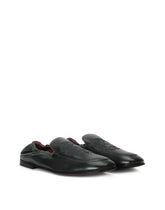 Calfskin loafers with DG coat of arms embroidery -  | Dolce & Gabbana