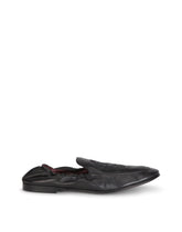 Calfskin loafers with DG coat of arms embroidery -  | Dolce & Gabbana
