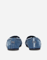 Patchwork denim loafers with logo tag -  | Dolce &amp; Gabbana