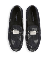 Denim loafers with logo -  | Dolce & Gabbana