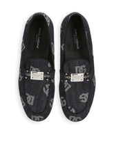 Denim loafers with logo -  | Dolce & Gabbana