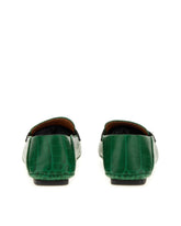 Crocodile-print calfskin driver shoes -  | Dolce &amp; Gabbana