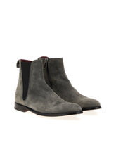 Velvet calfskin chelsea boots -  | Dolce &amp; Gabbana