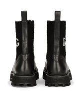 Horse calfskin ankle boots with branded sock -  | Dolce &amp; Gabbana