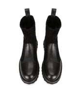Horse calfskin ankle boots with branded sock -  | Dolce &amp; Gabbana