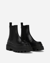 Brushed calfskin Chelsea boots -  | Dolce &amp; Gabbana