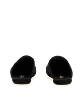 Brocade slippers with cross embroidery -  | Dolce &amp; Gabbana