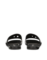 Crocodile-print calfskin Pantheon sliders -  | Dolce & Gabbana