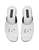 Crocodile-print calfskin Pantheon sliders -  | Dolce &amp; Gabbana