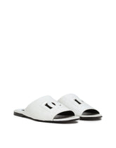 Crocodile-print calfskin Pantheon sliders -  | Dolce & Gabbana