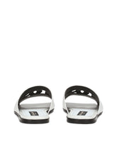 Crocodile-print calfskin Pantheon sliders -  | Dolce & Gabbana