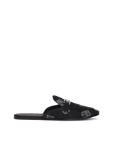 Denim slippers with logo -  | Dolce & Gabbana