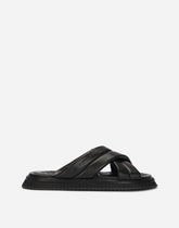 Nappa-look fabric sandals -  | Dolce & Gabbana