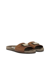 Calfskin sliders -  | Dolce &amp; Gabbana