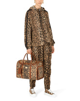 Small carry bag in leo crepe with logo tag -  | Dolce &amp; Gabbana
