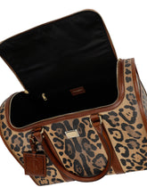 Small carry bag in leo crepe with logo tag -  | Dolce &amp; Gabbana