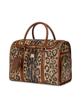 Small carry bag in leo crepe with logo tag -  | Dolce &amp; Gabbana