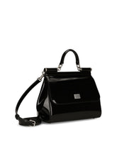 Large Sicily handbag in polished calfskin -  | Dolce &amp; Gabbana