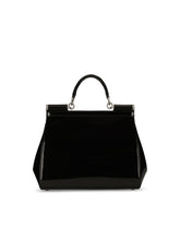 Large Sicily handbag in polished calfskin -  | Dolce &amp; Gabbana