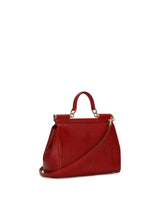 Medium iguana print calfskin Sicily bag with crystal DG logo patch -  | Dolce &amp; Gabbana