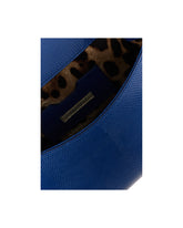 Medium iguana print calfskin Sicily bag with crystal DG logo patch -  | Dolce & Gabbana
