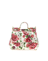 Handbag all-over roses print -  | Dolce &amp; Gabbana