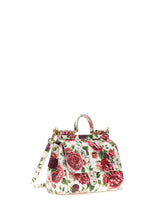 Handbag all-over roses print -  | Dolce &amp; Gabbana