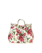 Handbag all-over roses print -  | Dolce &amp; Gabbana