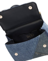 Small Sicily handbag in denim and calfskin -  | Dolce &amp; Gabbana