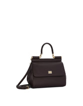 Small Sicily handbag in dauphine calfskin -  | Dolce &amp; Gabbana
