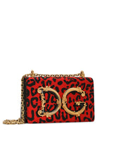 Leopard-print brocade DG Girls bag -  | Dolce & Gabbana